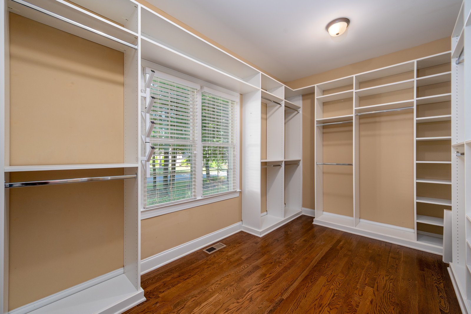 Custom primary walk-in closet